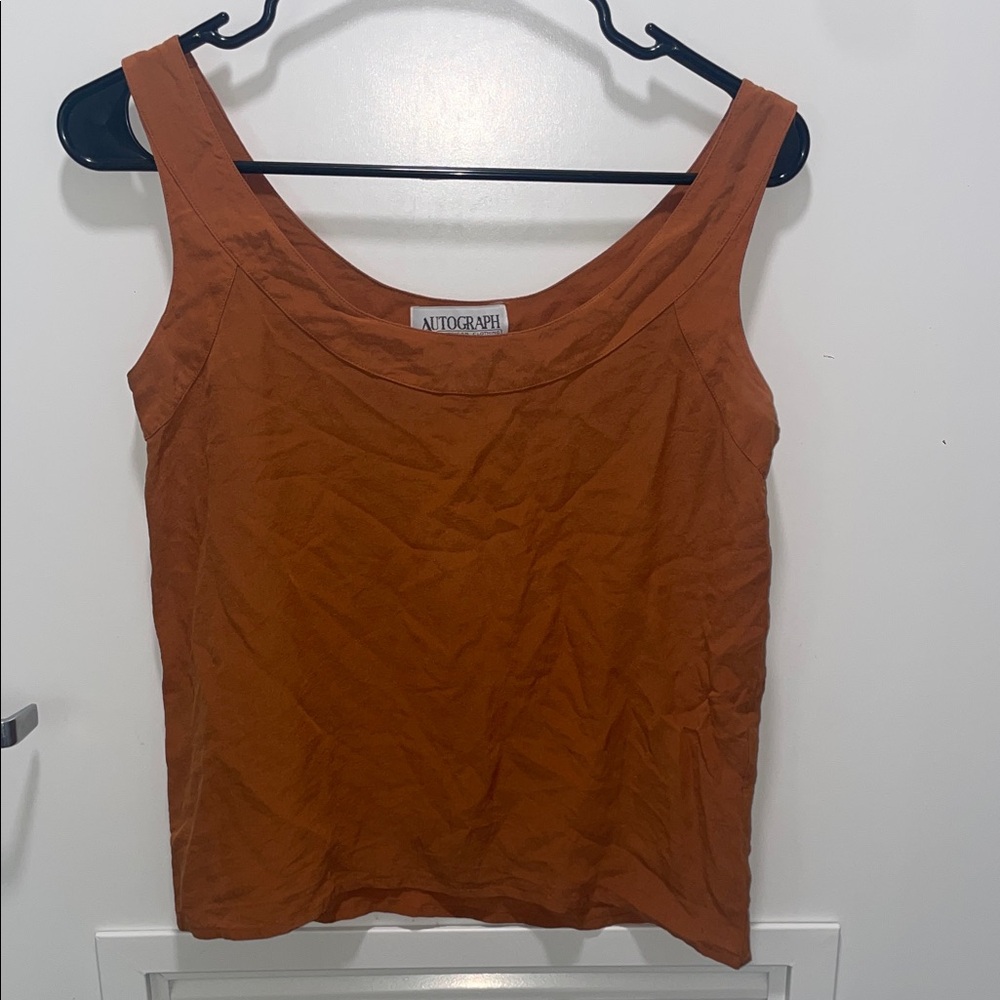 Vintage Autograph American clothing 100% silk tank top size small